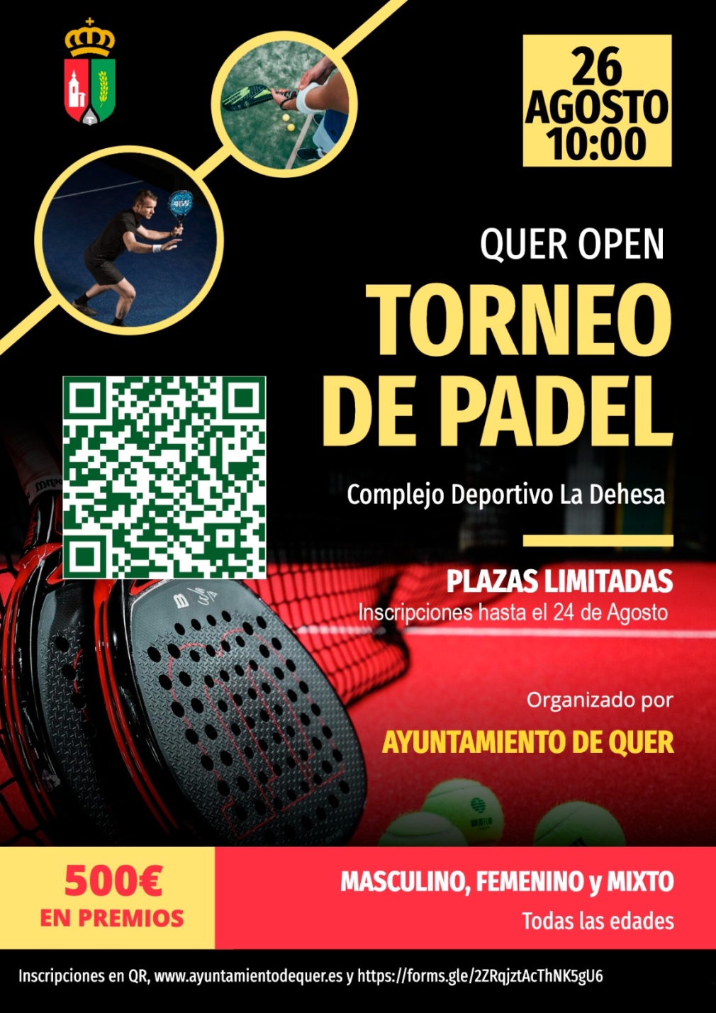 A finales de agosto, Open de Pádel de Quer