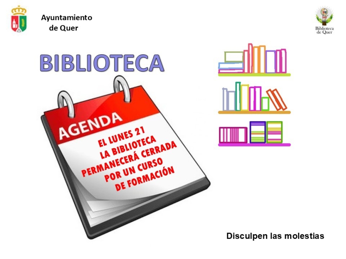 Lunes 21 de octubre. Biblioteca cerrada