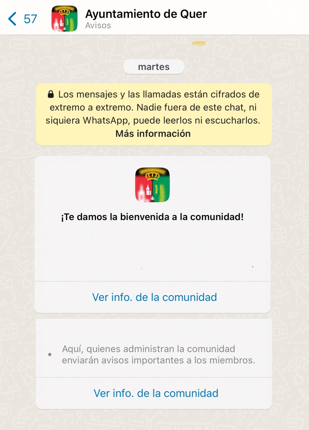 Nueva comunidad WhatsApp del Ayuntamiento de Quer