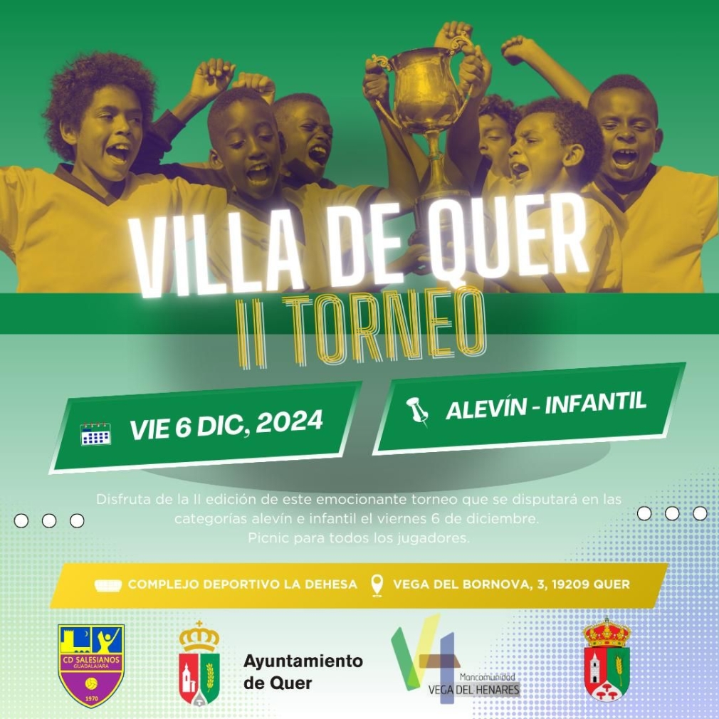 El viernes, 6D, Torneo de fútbol alevín e infantil