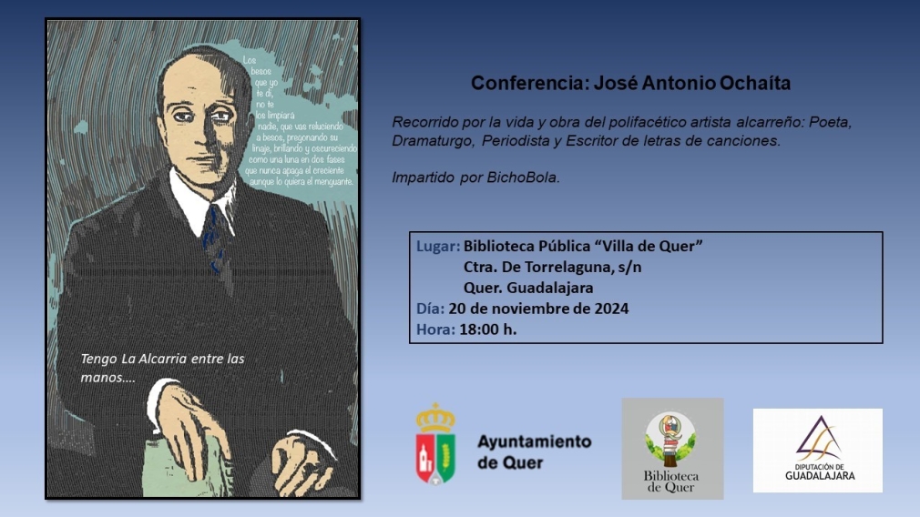 Conferencia: &quot;José Antonio Ochaíta, La Alcarria entre las manos&quot;