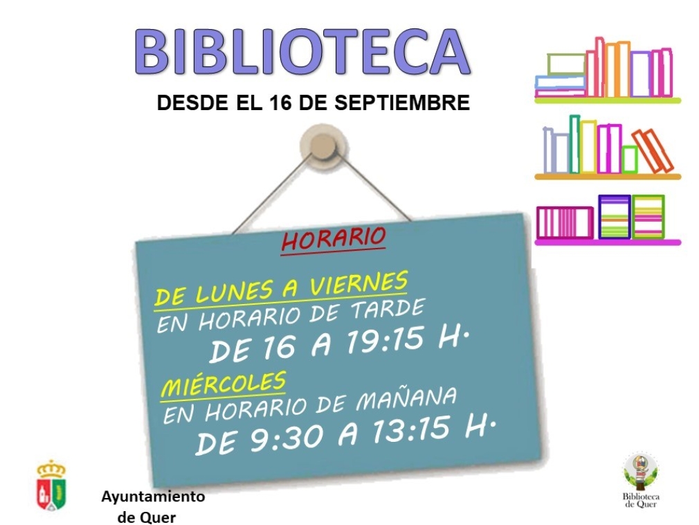 Nuevo horario Biblioteca