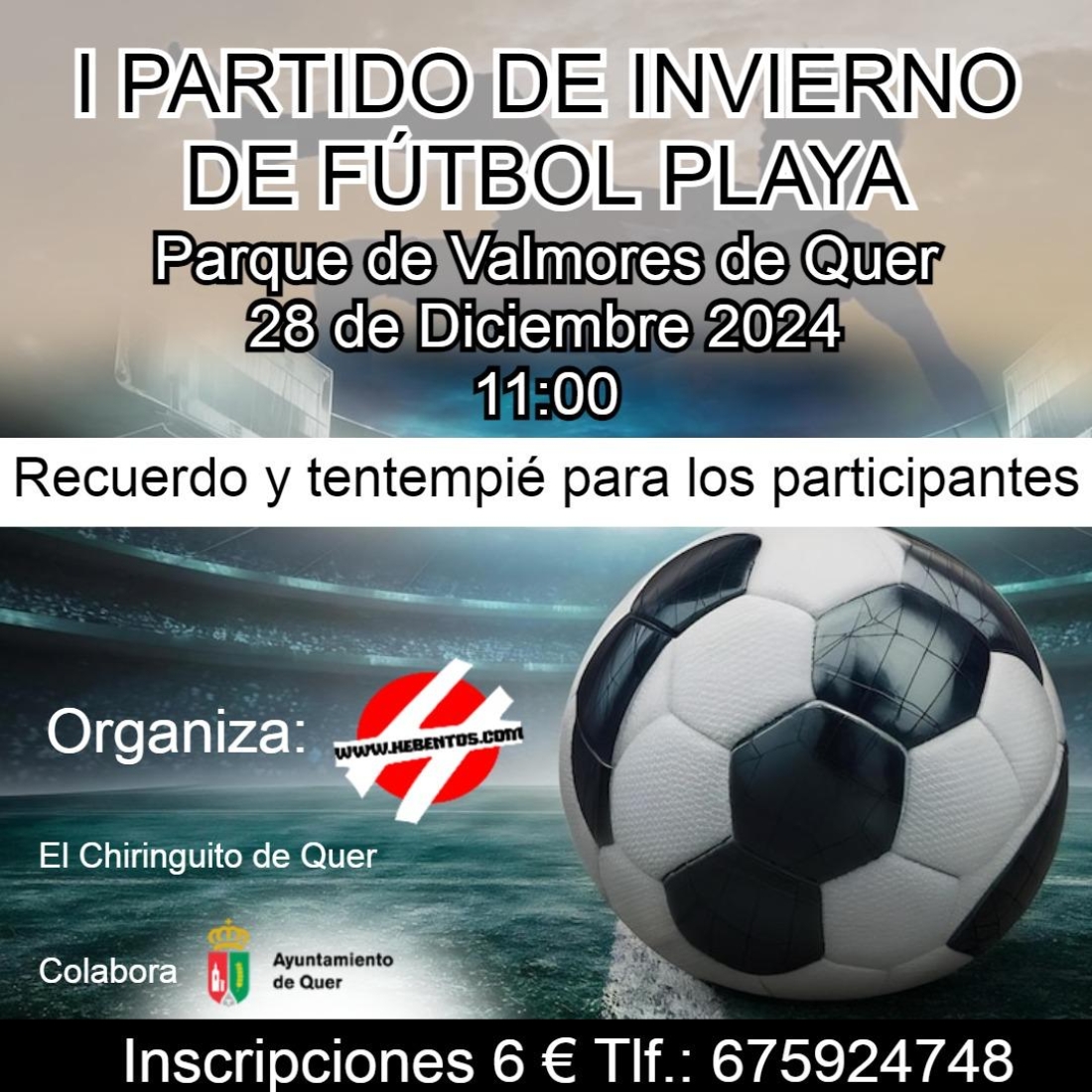 Navidad 2024-2025. Fútbol Playa en el Parque de Valmores